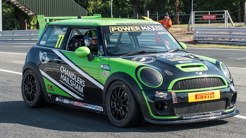 Neil newstead takes pole and race two win at Oulton Park